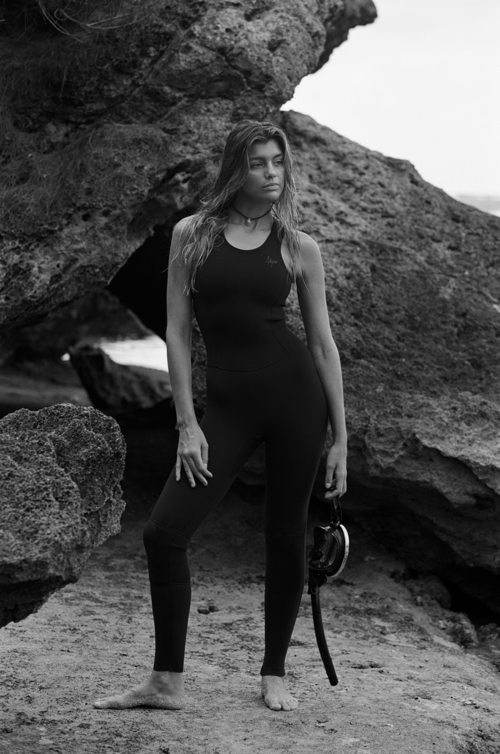 Linda | Long Jane Wetsuit Sleeveless - Black 2mm | Womens Wetsuit