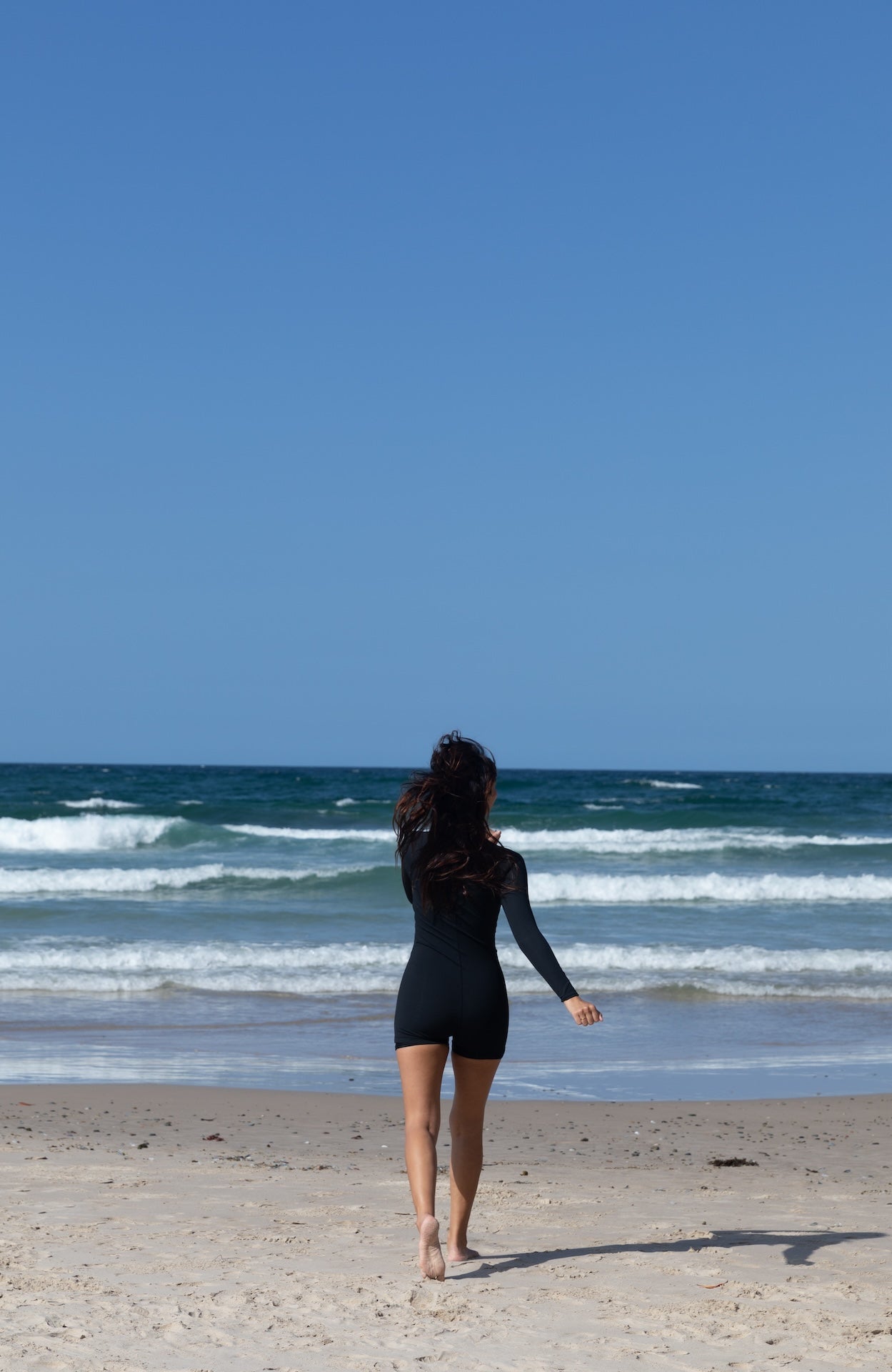 Dover Long sleeves Swimsuit - Jet Rib