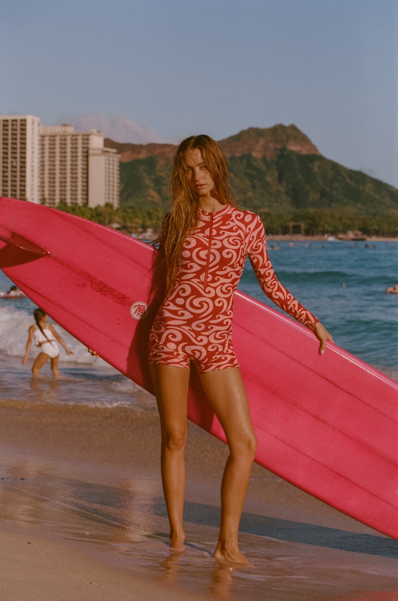 Dover Long Sleeve Swimsuit - Archipelago-Pink