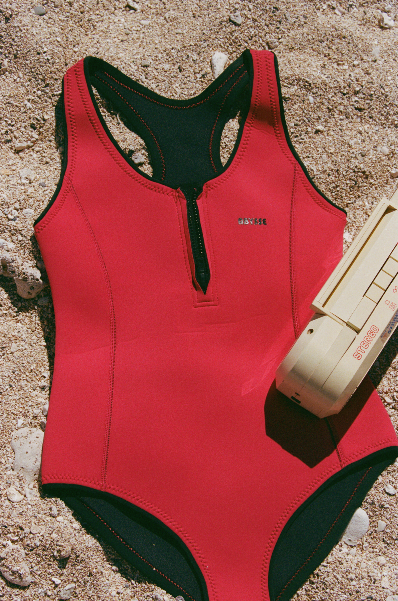 Elle | Surf Bikini One-Piece - Pitaya Red 2mm Neoprene