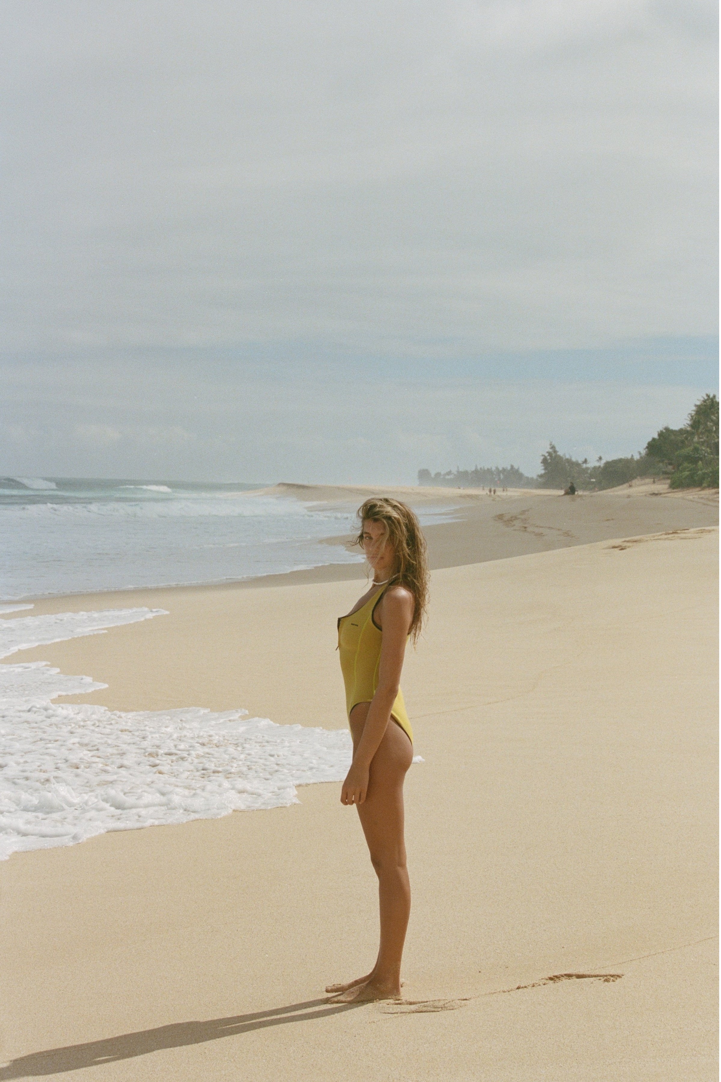 Elle | Surf Bikini One-Piece - Shell |yellow 2mm Neoprene