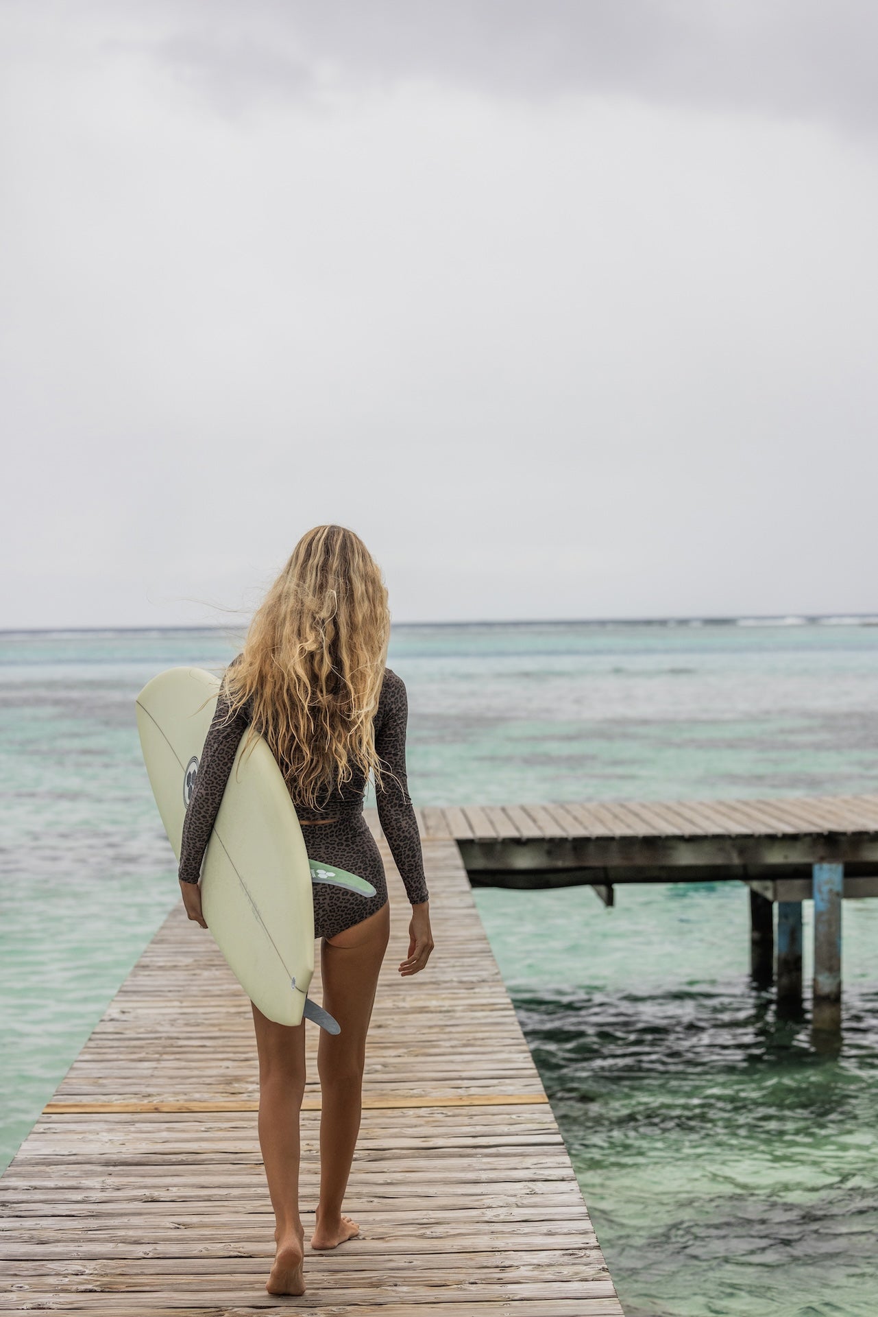 Poppler | Crop Rashguard - Abysse x Roark Leopard | Sustainable Swimwear