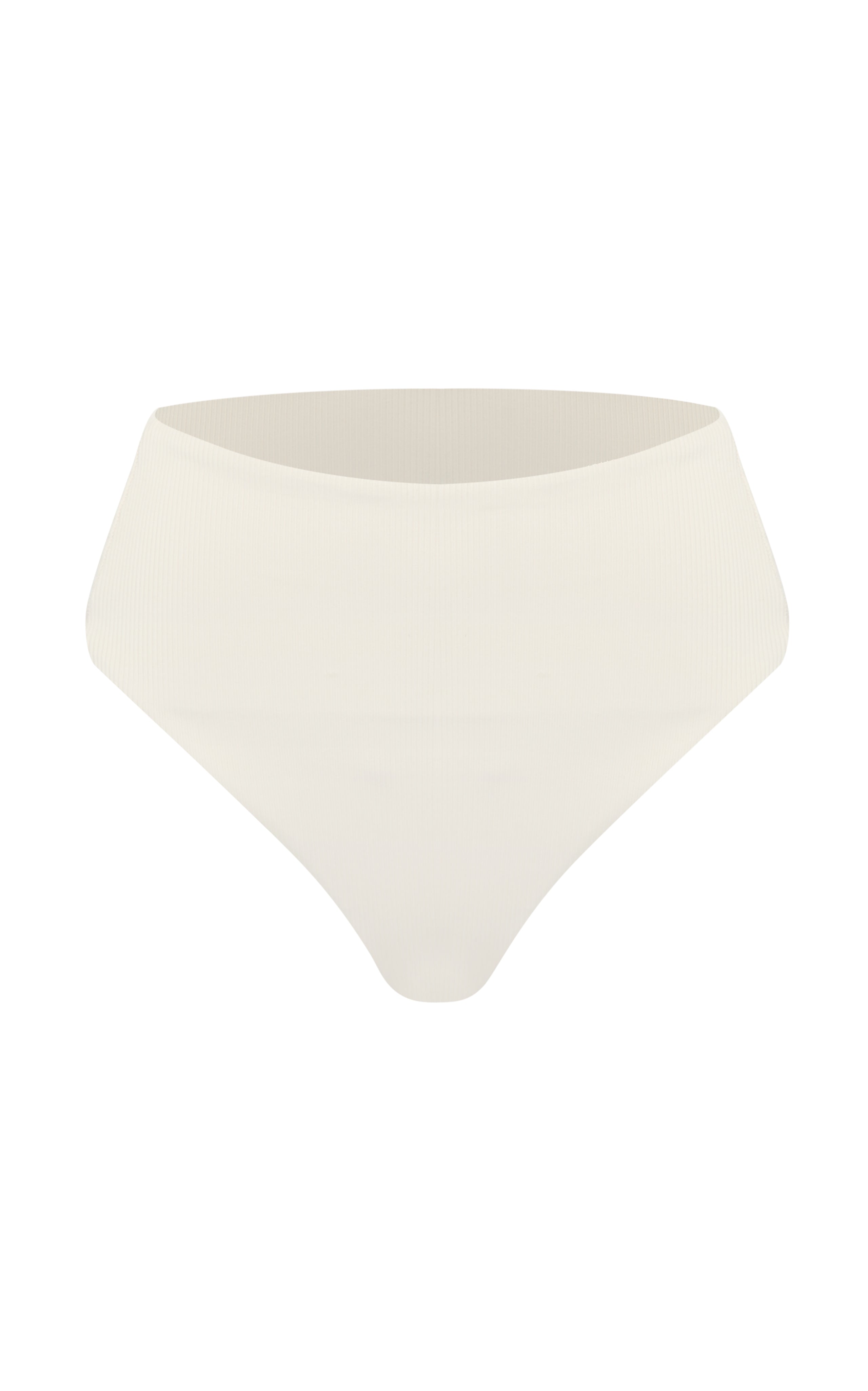 Benson | Sustainable High Waisted Bikini Bottom - Dune-rib- cut out | ABYSSE