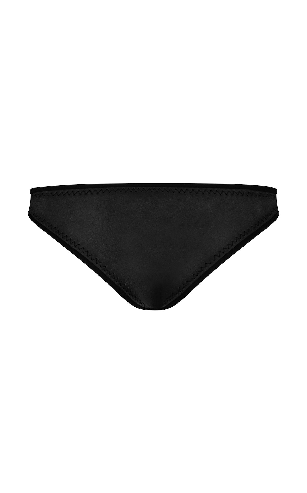 Jenna Neoprene Bikini Bottom Black | ABYSSE (Made in USA Free Shipping USA)