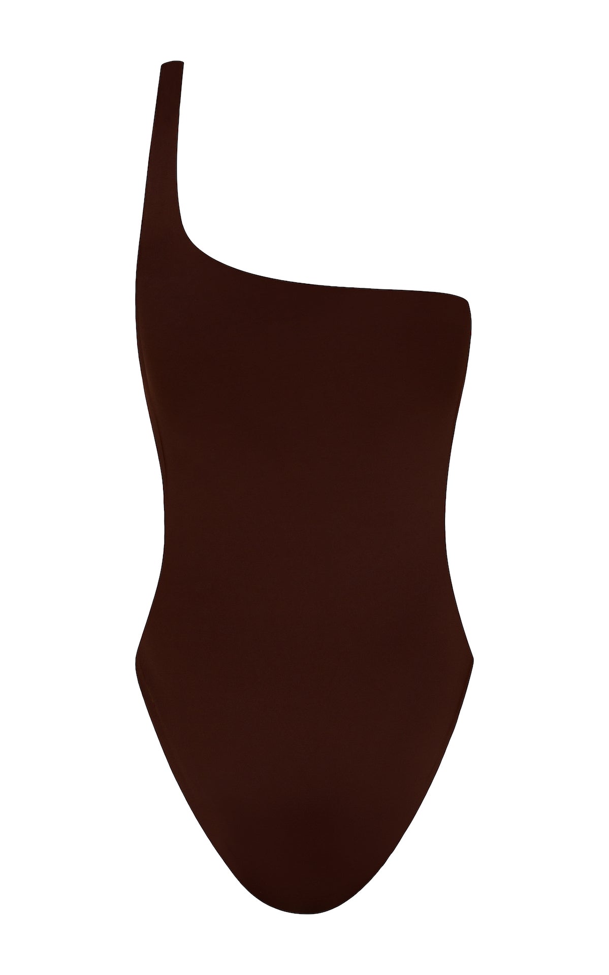 Gail-One-piece- asymmetrical -Reef- chocolate | ABYSSE