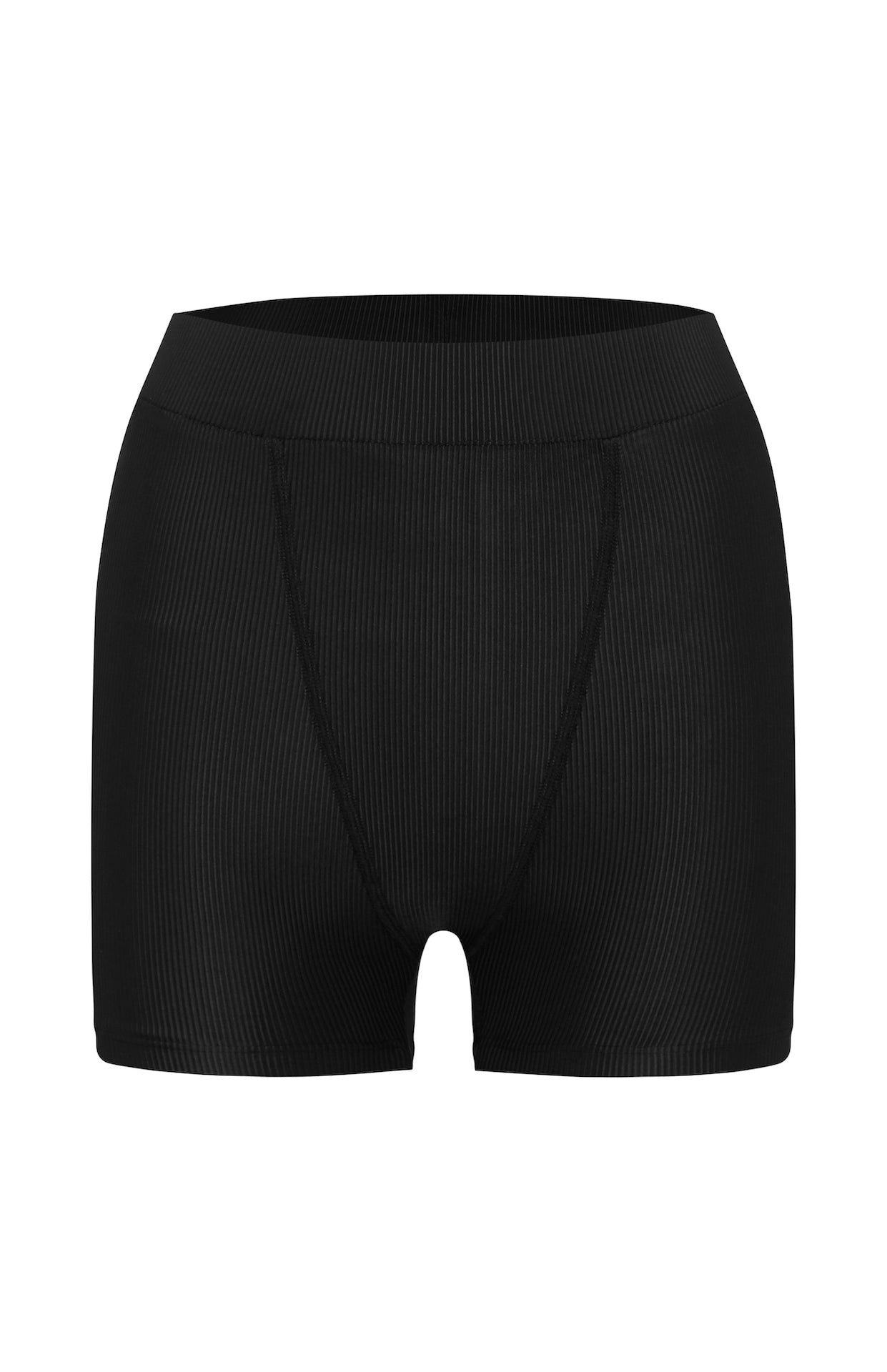 Greta-Jet-rib- Boyfriend short- recycled -made in California |ABYSSE|