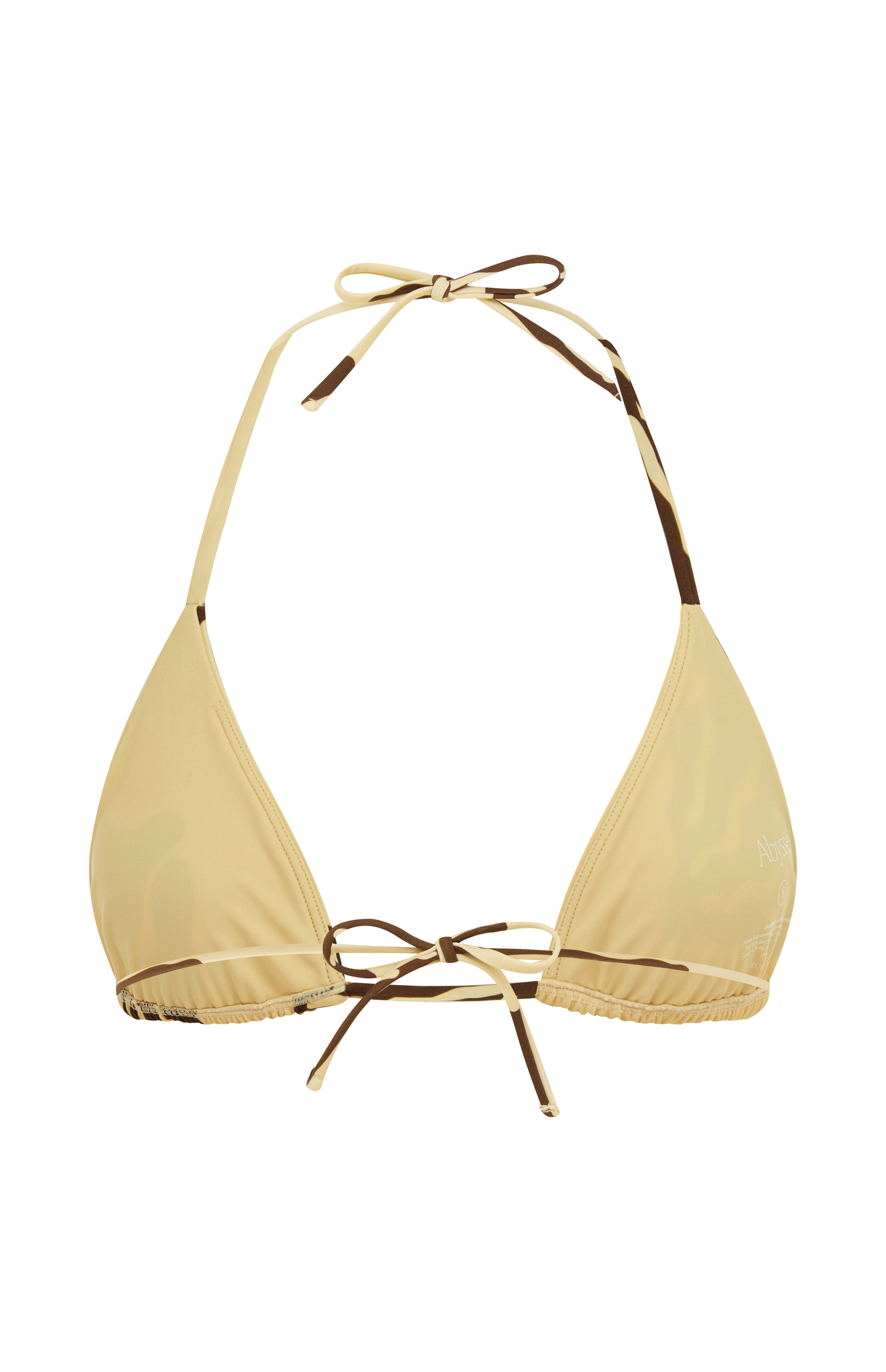 Maya Top - Coral print- bikini-Triangle