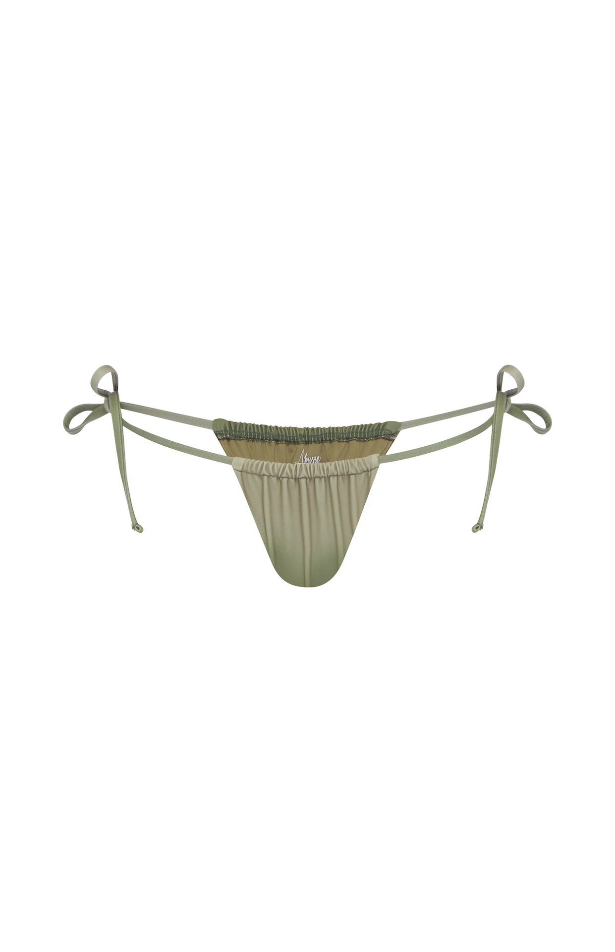 Misty Cheeky Bikini Bottom Adjustable String Ties - Canyon| ABYSSE