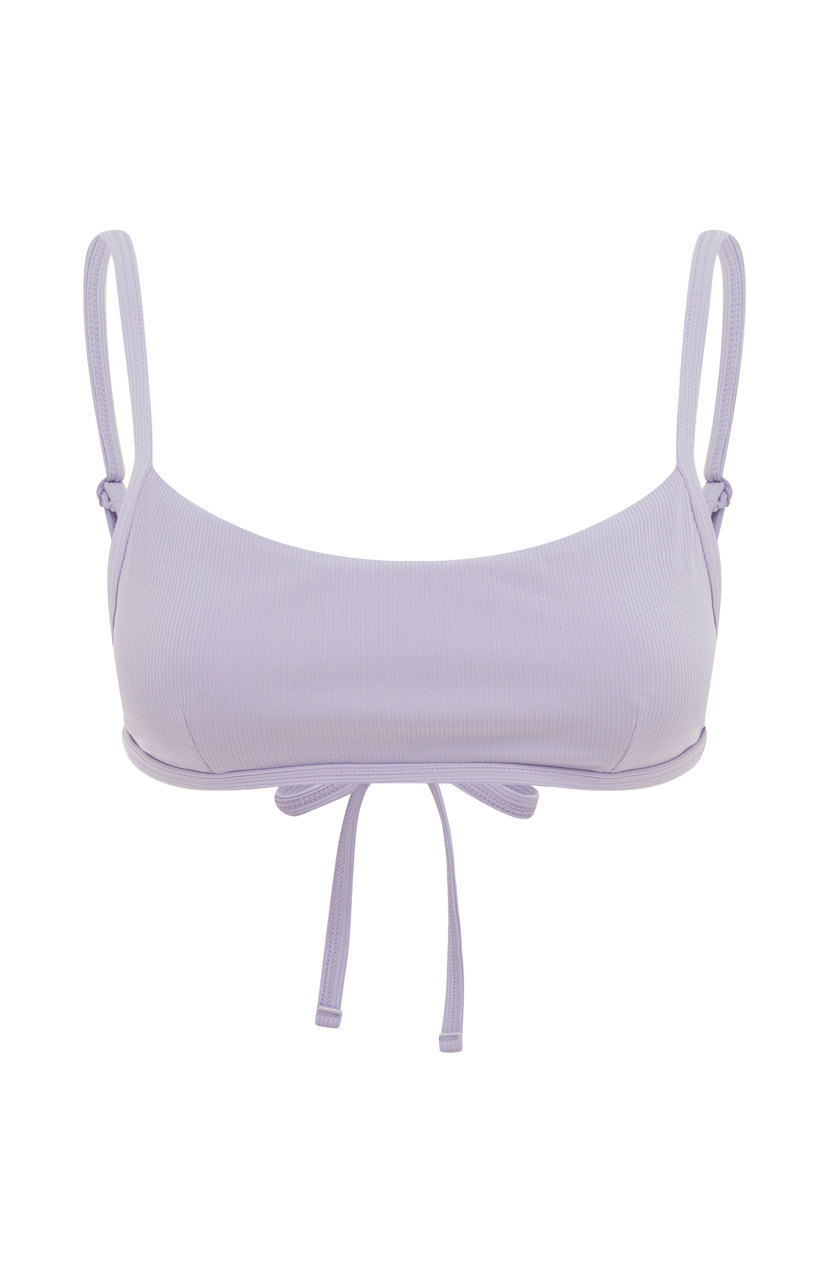 Zamba Top - Lilac Rib - sustainable swimwear