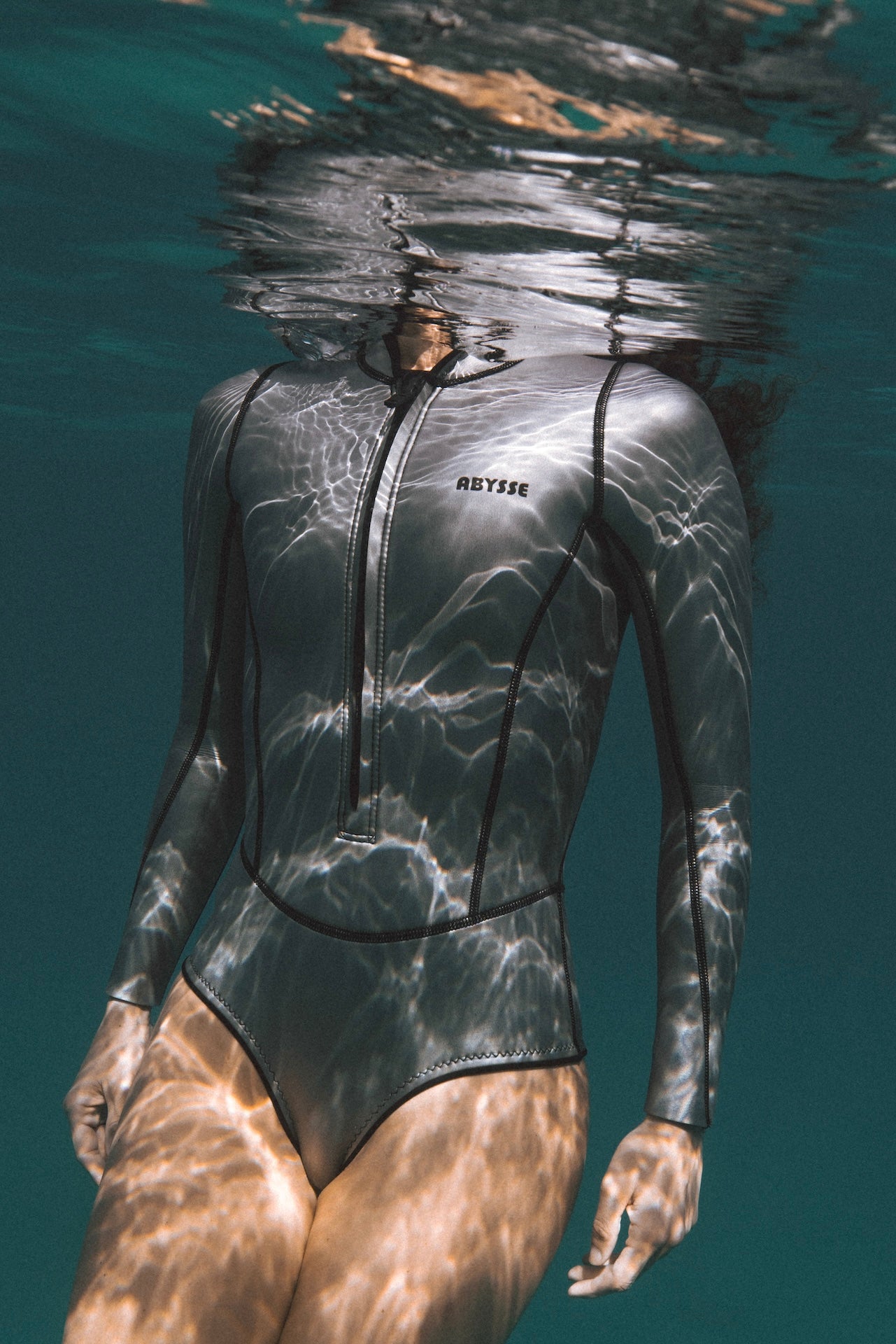 Lotte | Long Sleeve Spring Suit - Silver 2mm | Women Springsuit YAMAMOTO smooth skin