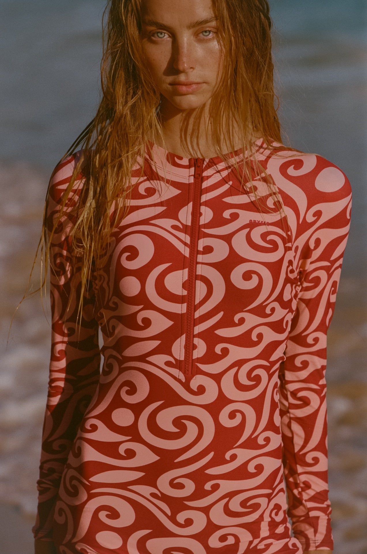 Dover Long Sleeve Swimsuit - Archipelago-Pink