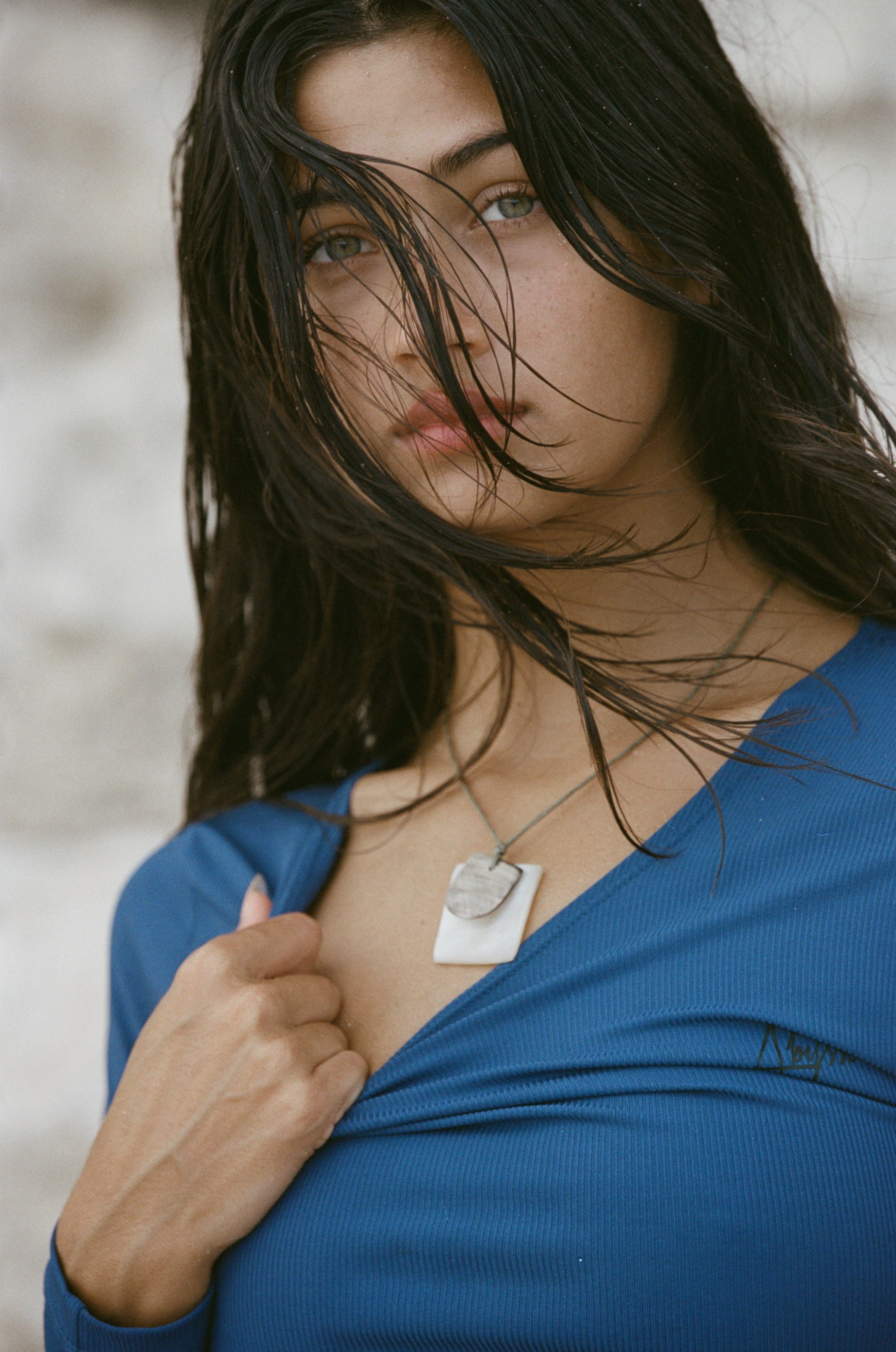 Poppler | Crop Rashguard - Ocean Rib | Sustainable Swimwear