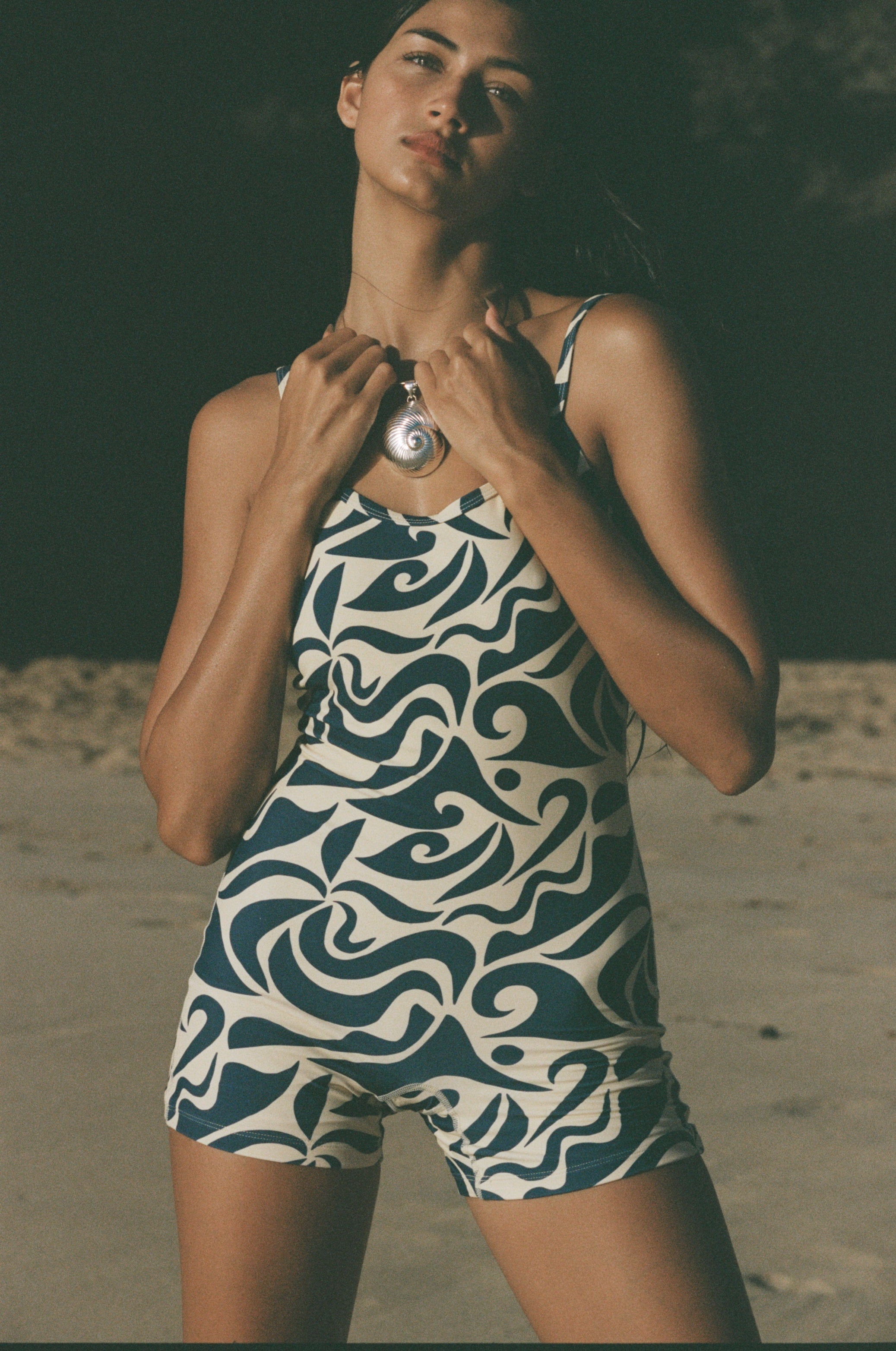 Hawkins | Shorty Bodysuit - Pacific | Sustainable Swimwear