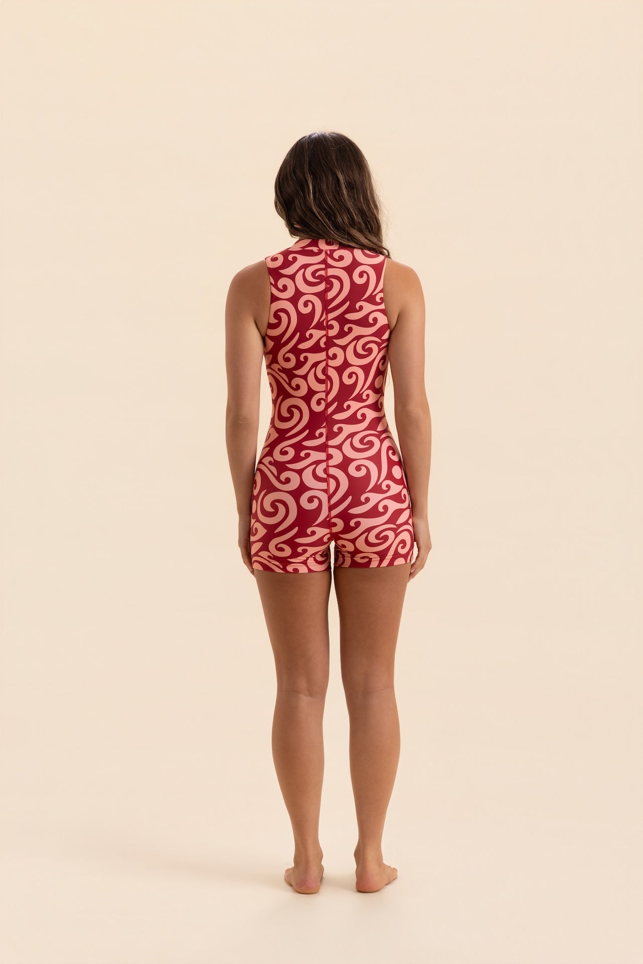 Joyce Front Zip Swimsuit – Archipelago-Pink