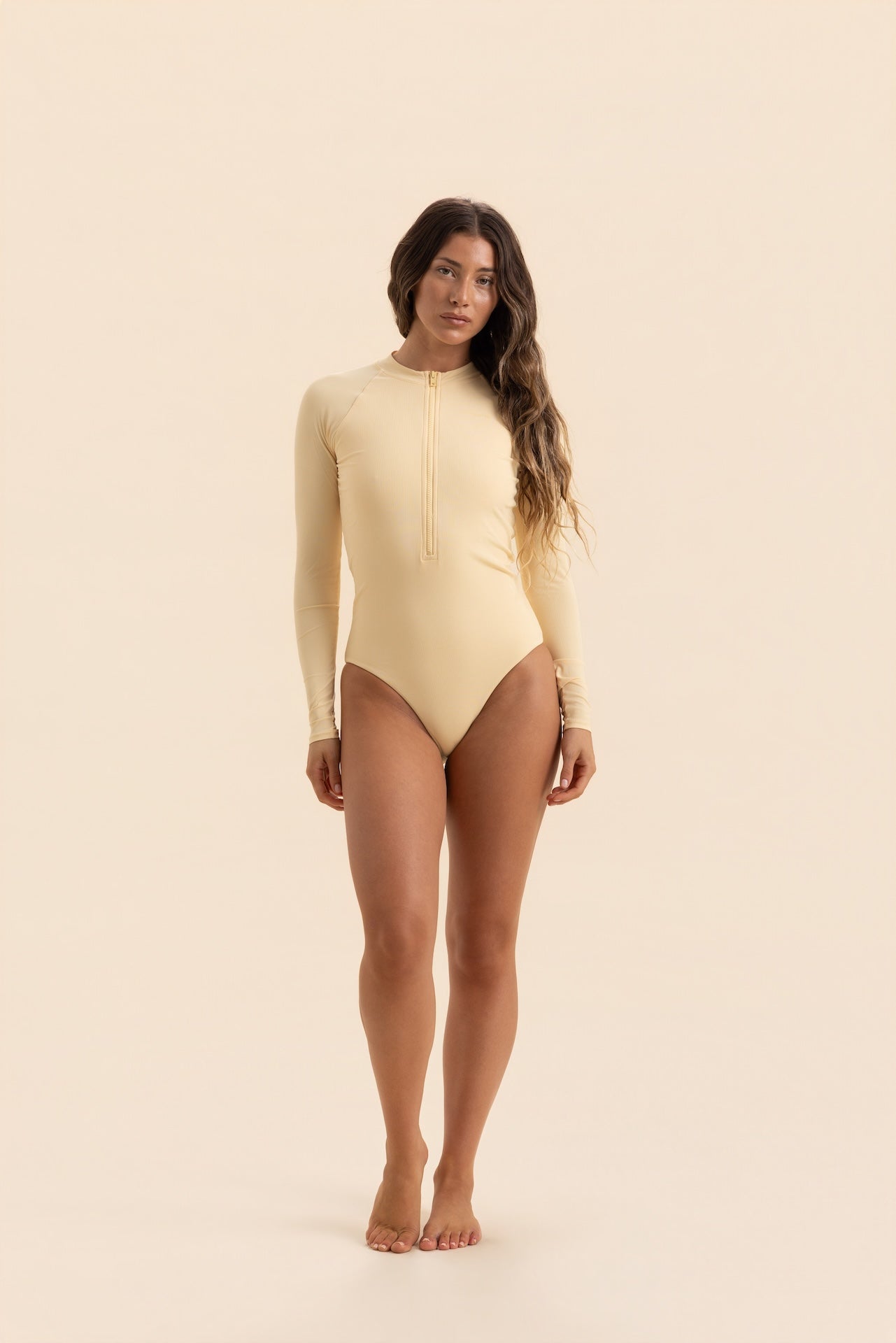 Bo Long Sleeve Surfsuit - Butter Rib
