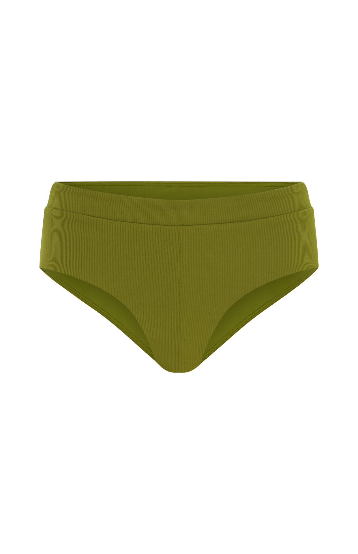 Malia Bikini Bottom - Palm Rib -low-waist retro bikini brief- Blue crush