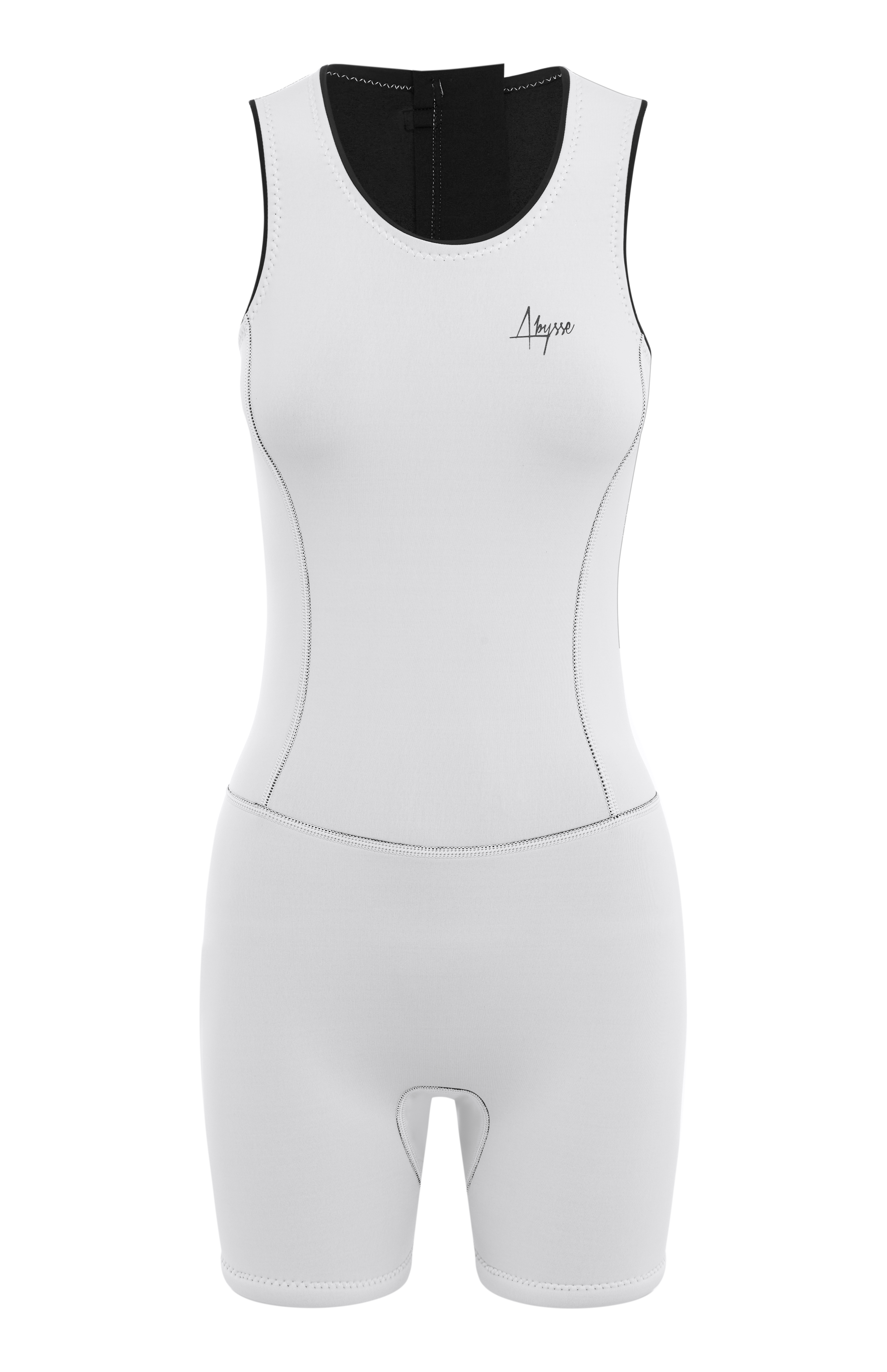 Fraser Short Jane Springsuit Foam White - 2mm Eco Neoprene-Abysse