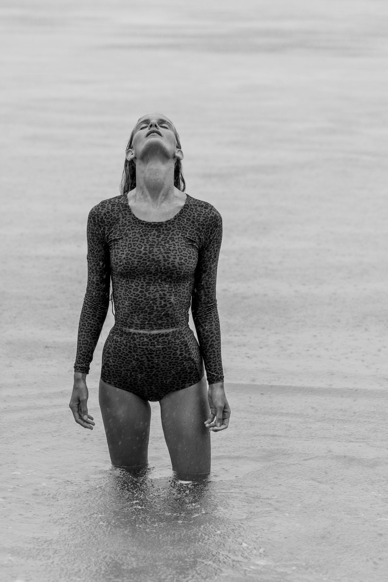 Poppler | Crop Rashguard - Abysse x Roark Leopard | Sustainable Swimwear