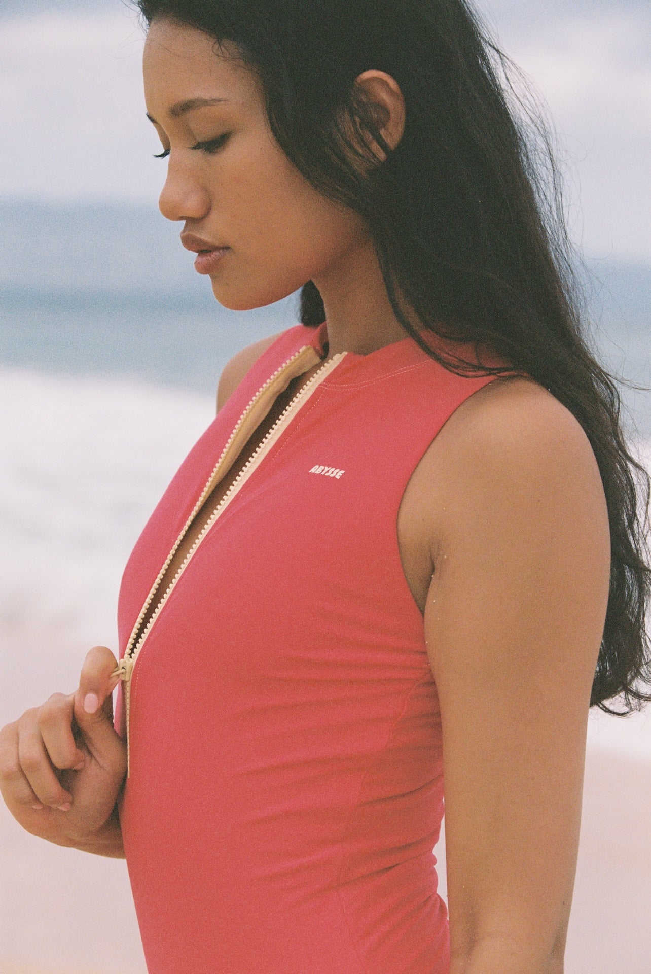 Cooper One Piece - Hibiscus| Sustainable swimwear