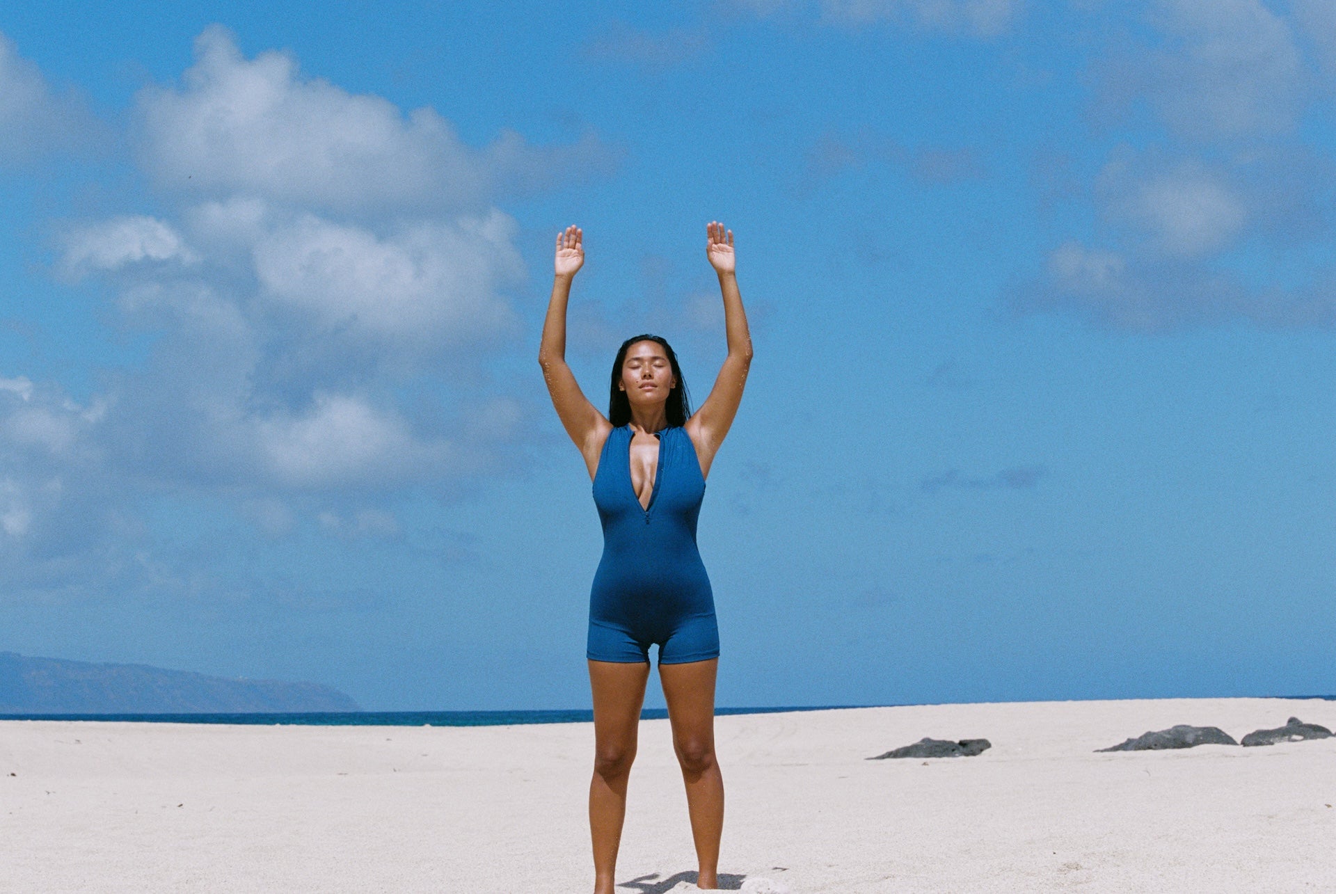 Joyce Halter Swimsuit - Ocean Rib