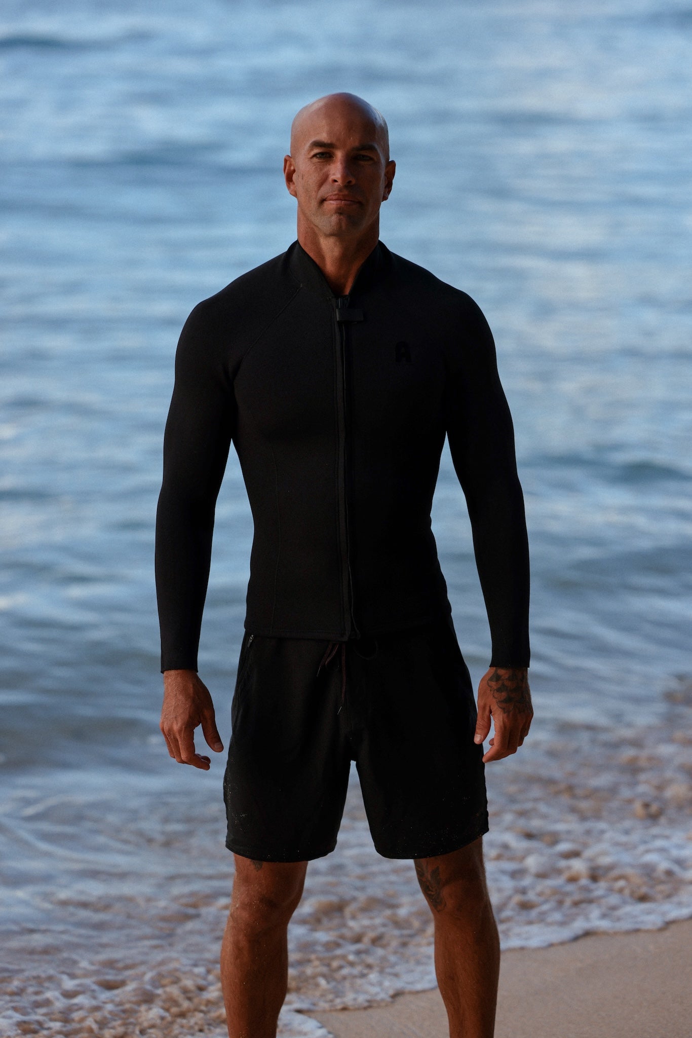 Buttons Front Zip Vest Black 2/2 mm