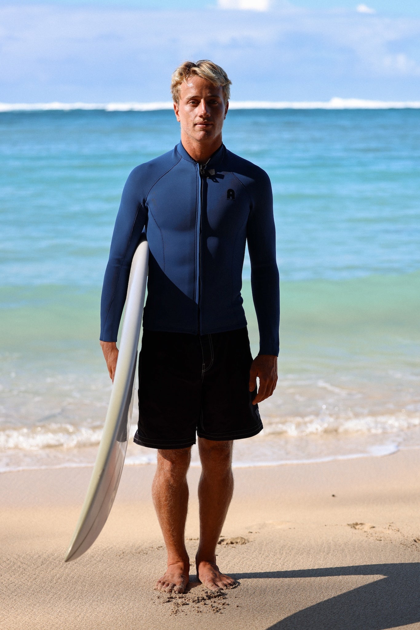 Buttons Front Zip Vest Ocean 2/2 mm