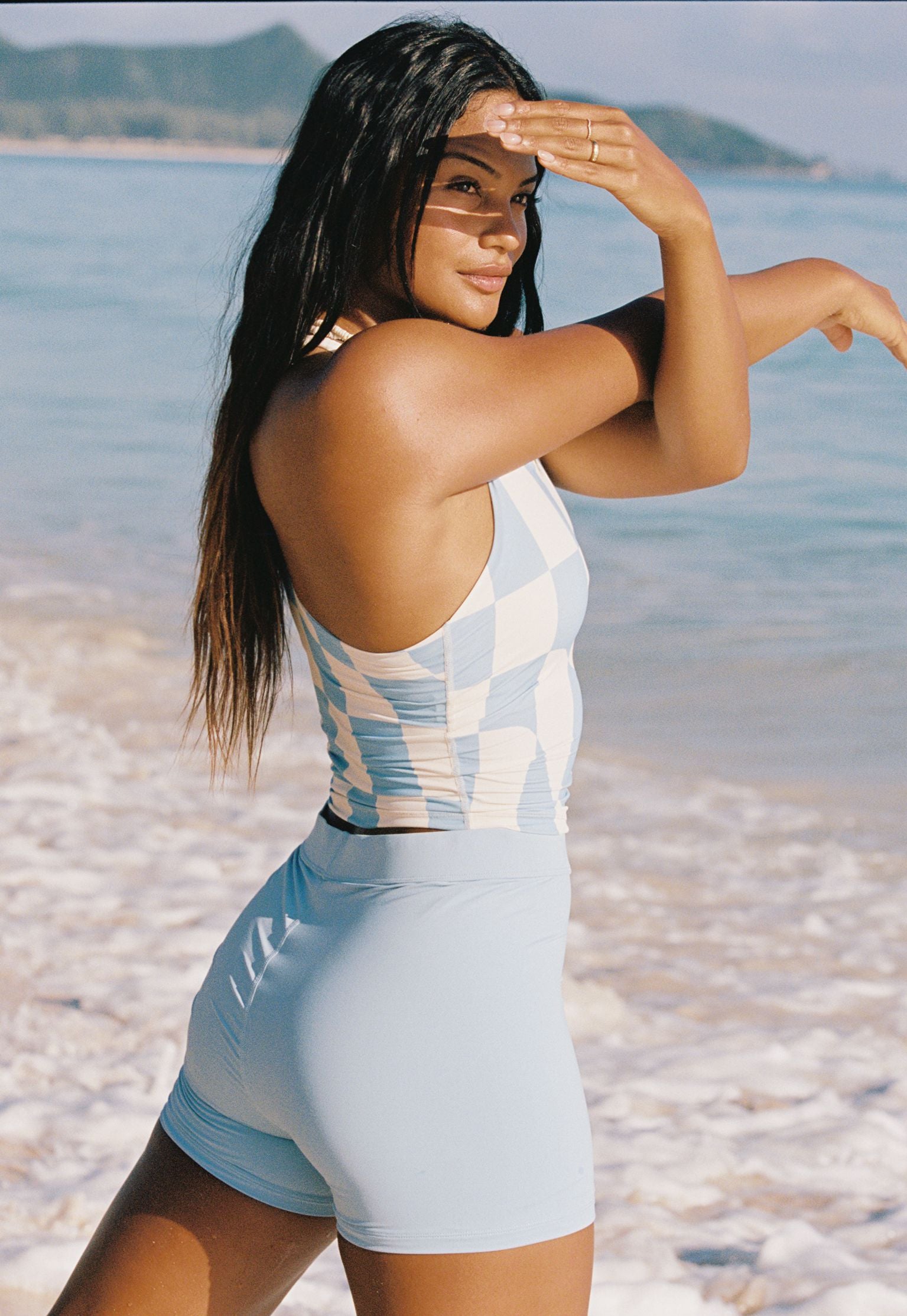 OKI top - Lagoon - SUSTAINABLE ACTIVE WEAR - top - yoga- dance -run | ABYSSE