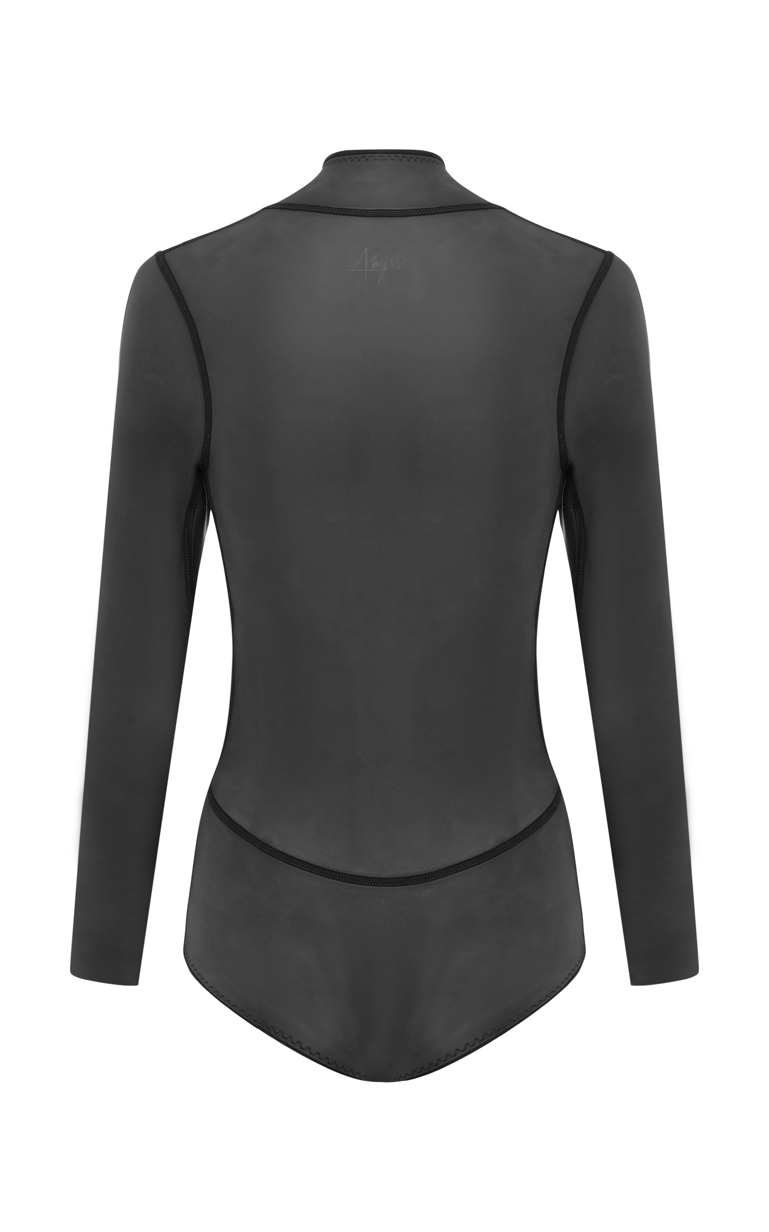 Lotte Black Women's Long-Sleeve spring suit ghost back| ABYSSE 