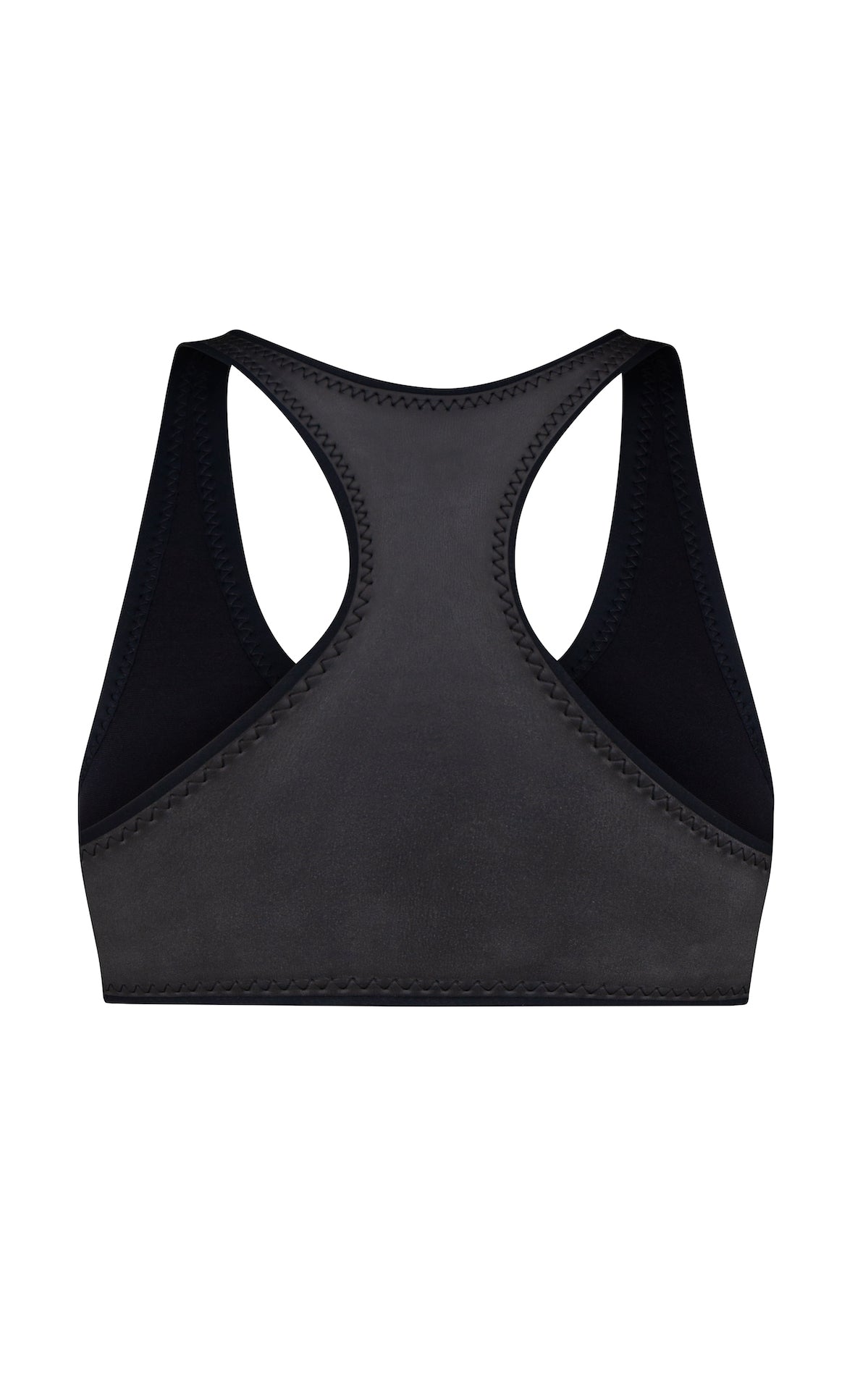 Jenna Neoprene Top Bikini Black ABYSSE (Made in USA Free Shipping USA)