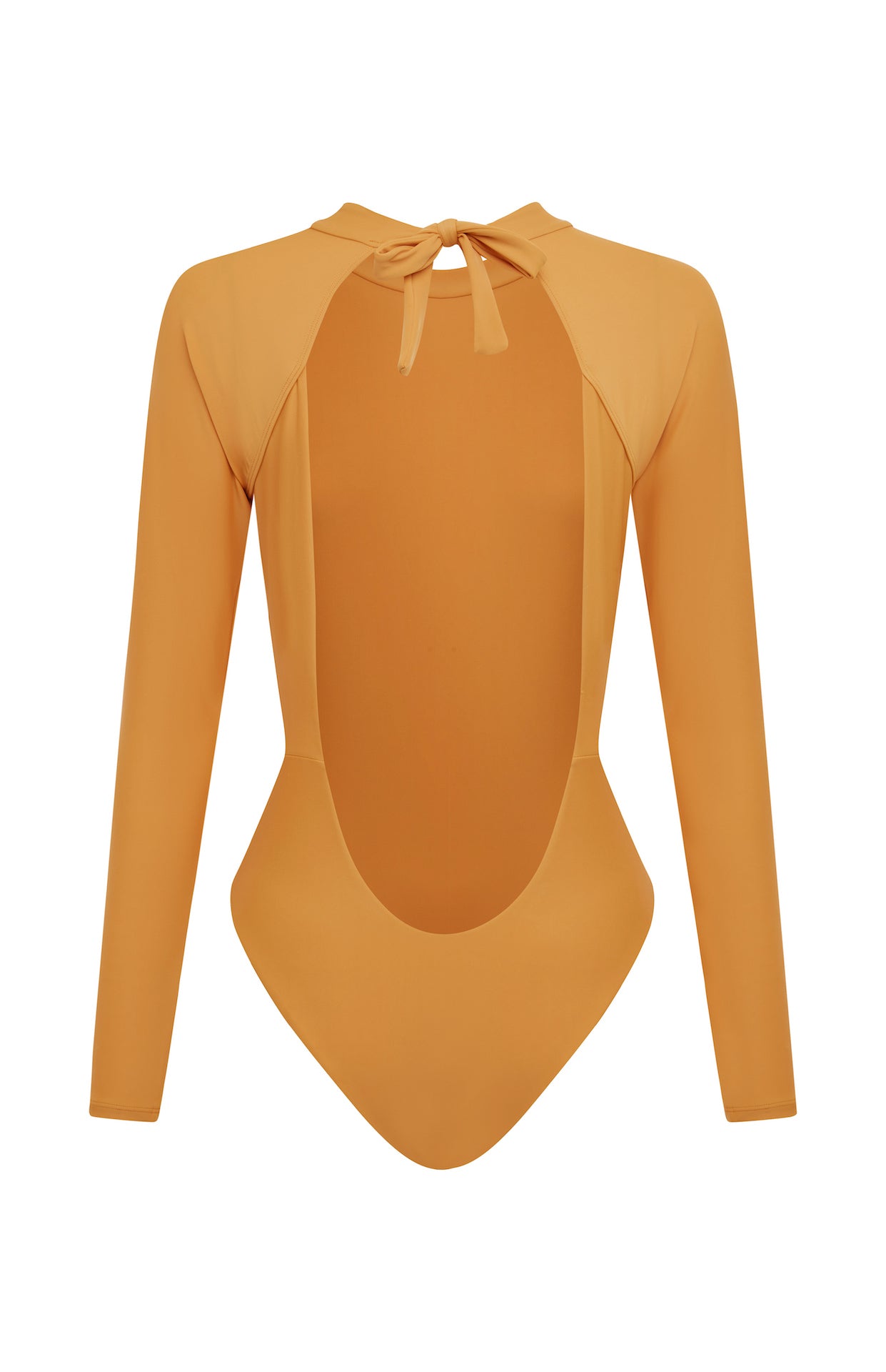 Billie | Long Sleeve One Piece - Papaya -Made From Recycled Material 