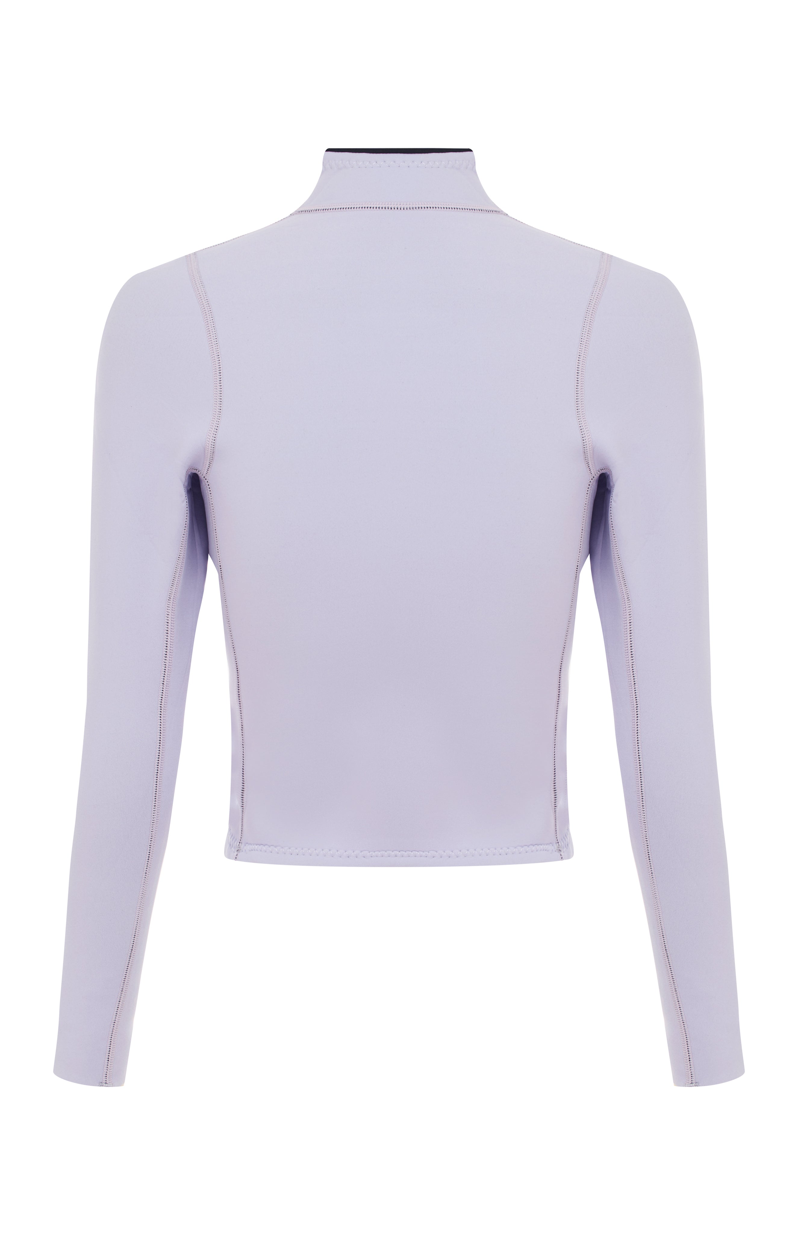 Pam | Crop Rash Guard - Lilac 1.5mm Eco Neoprene 