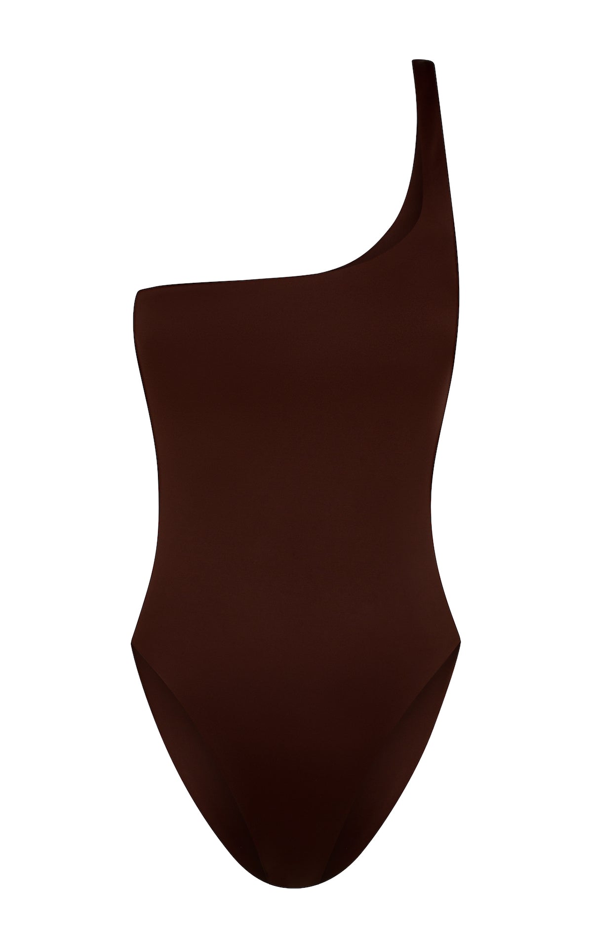 Gail-One-piece- asymmetrical -Reef- chocolate | ABYSSE