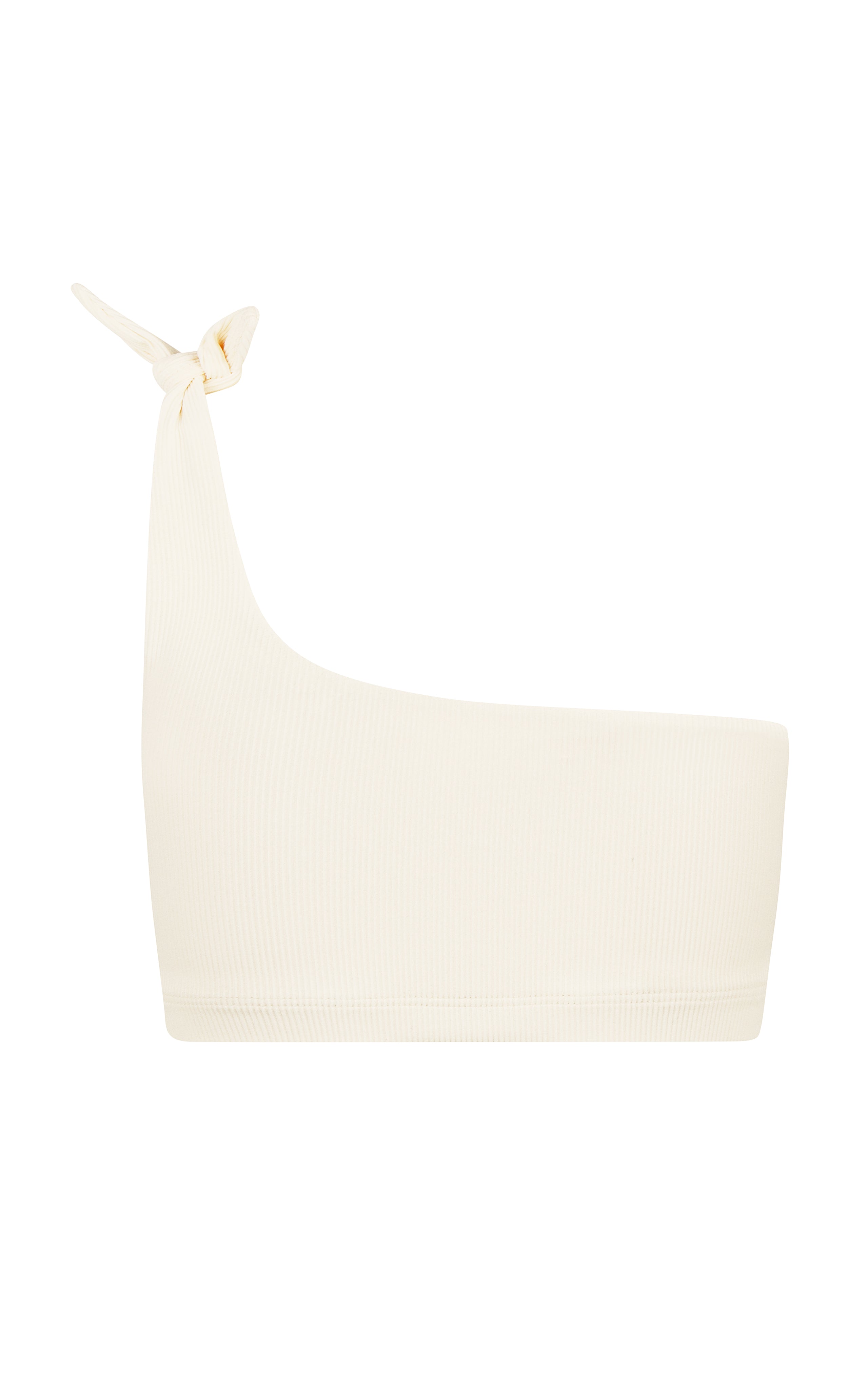 Jones | One Shoulder Bikini Top- Dune-rib | ABYSSE (Free Shipping USA)