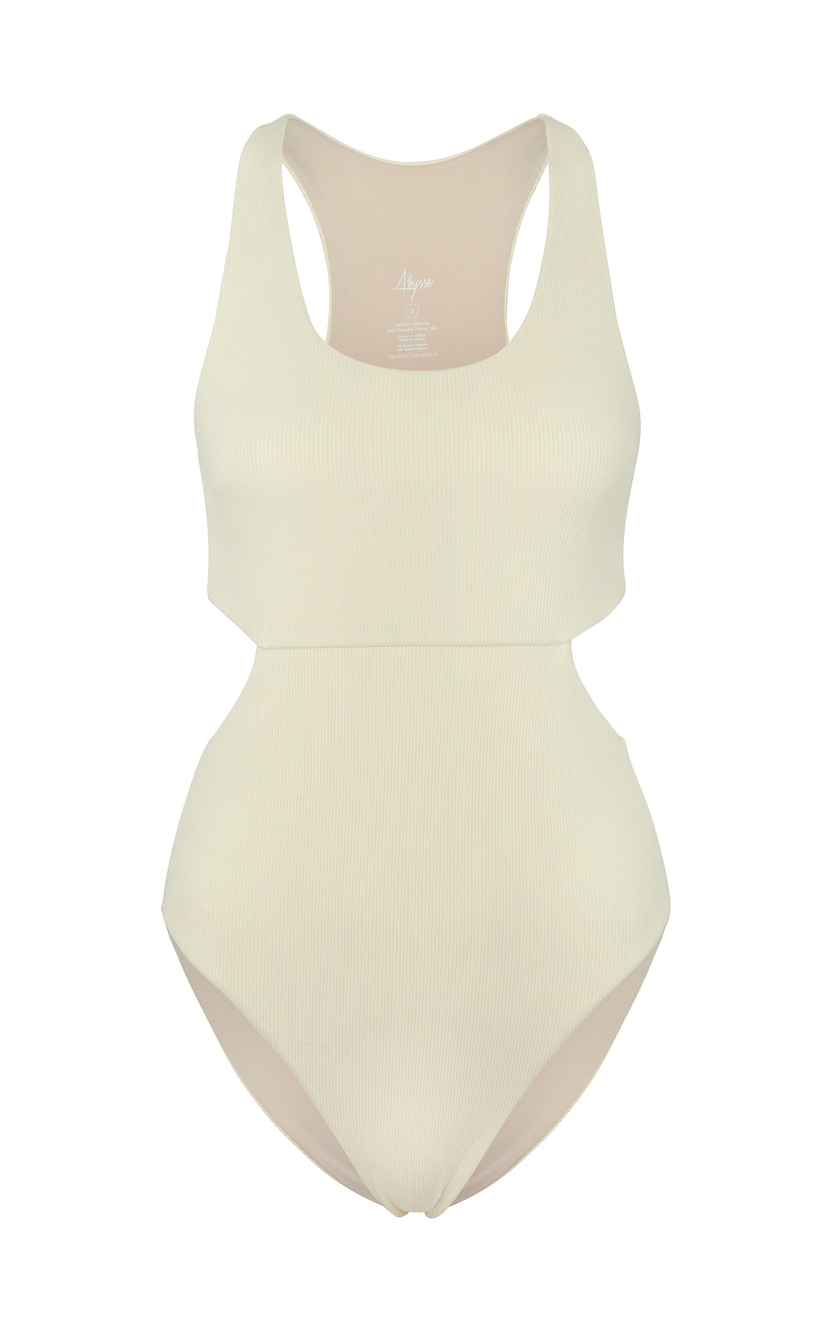 Margo is our new sporty one piece designed to be in mouvement with a racer back and a full bottom, we added some cuts-out for the fun & style. Fits like a glove! Made from recycled fabrics, double lined for no see through. TRY it now!
