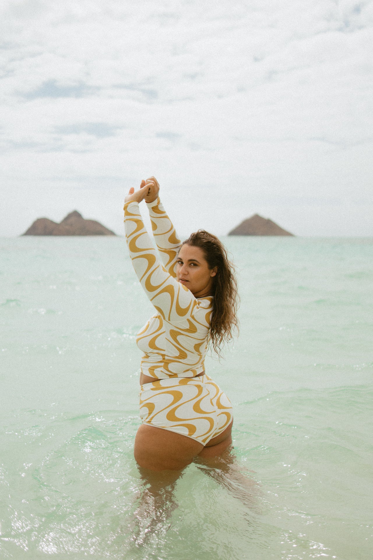 Hoffmann Short Ray Print Made from Recycled Material | ABYSSE